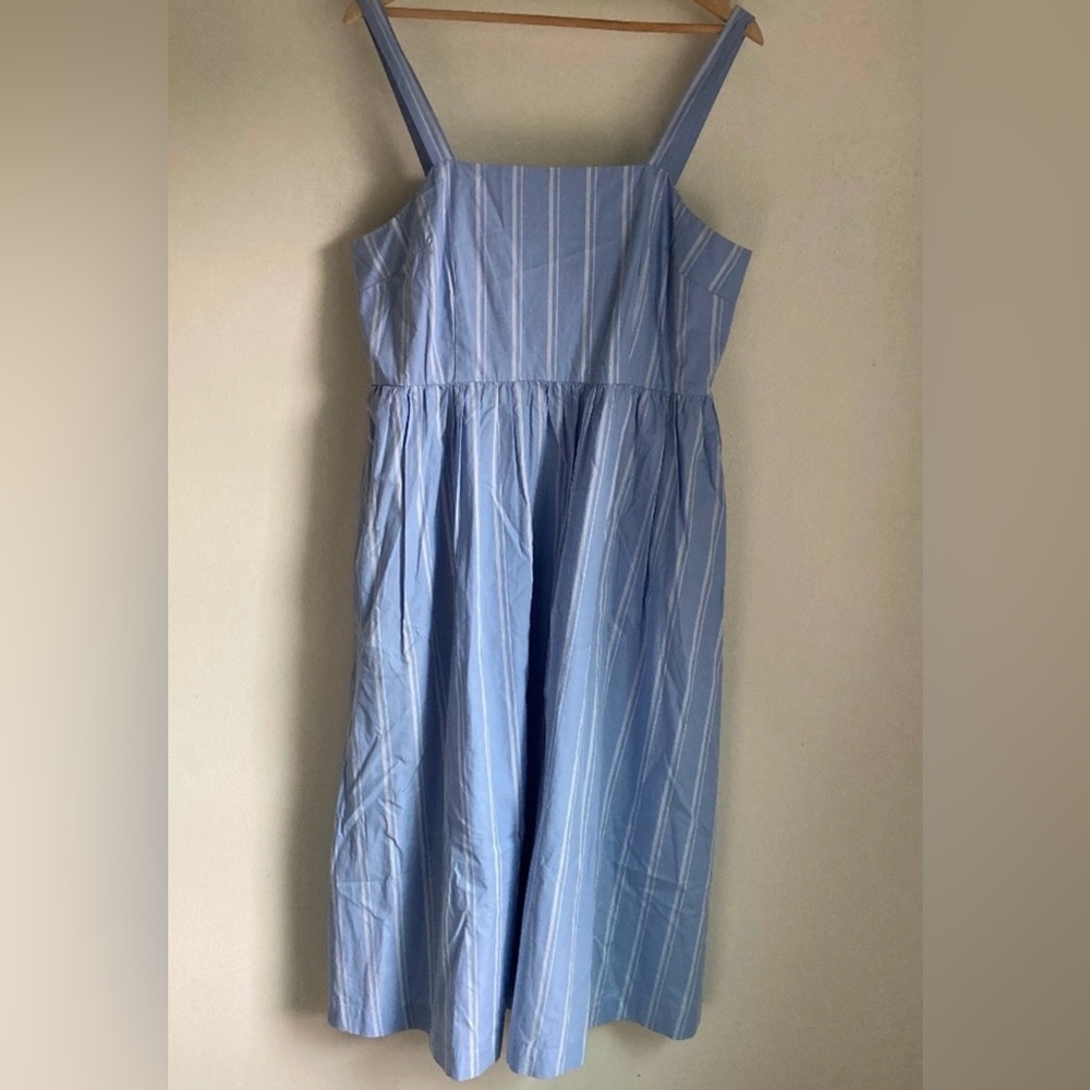 a new day Light Blue & White Striped Dress